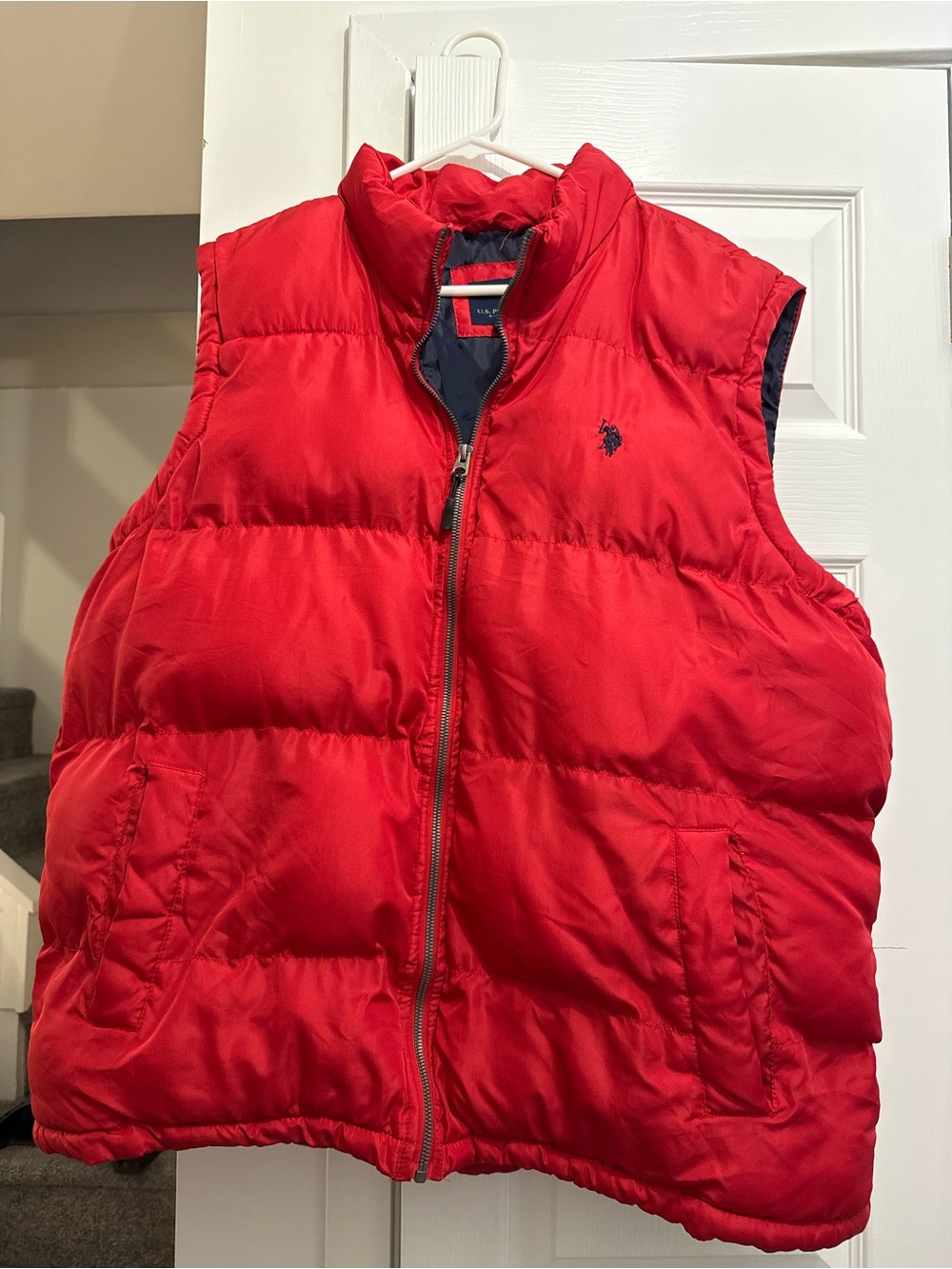 U.S. Polo Association XXL Red Puffer Vest